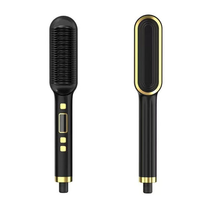 NEW Hair Straightener Men Beard Comb Tourmaline Ceramic Hair Curler Brush Hair Comb Straighteners Curling Hair Iron Hair Brush